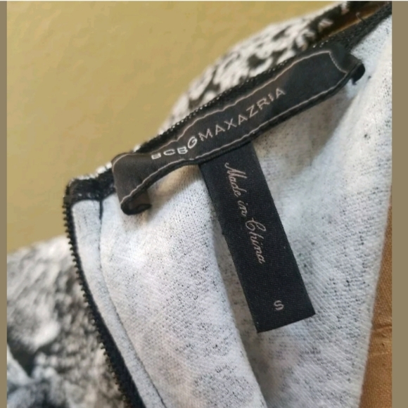 BCBG MAXAZRIA CASSANDRA BLACK/WHITE DRESS S - Picture 8 of 8